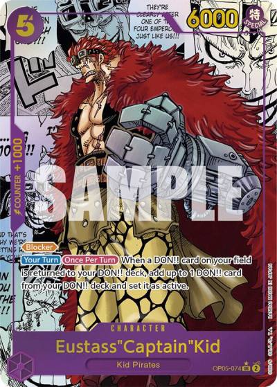 Eustass"Captain"Kid (Alternate Art) (Manga) OP05-074 Awakening of the New Era Card