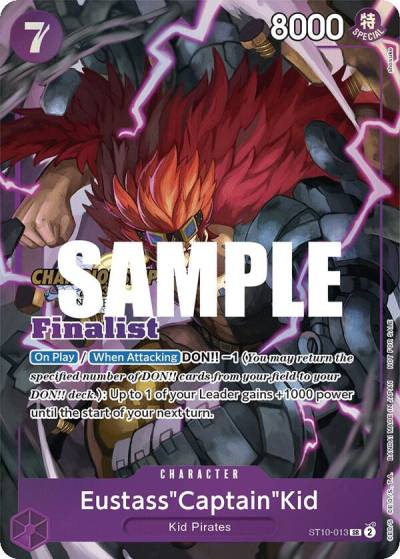 Eustass"Captain"Kid (CS 2023 Top Players Pack) [Finalist] ST10-013 One Piece Promotion Cards Card