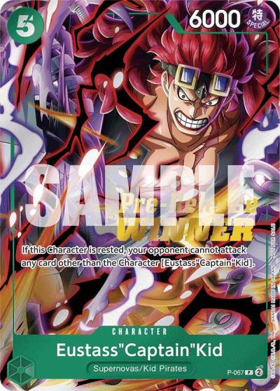 Eustass"Captain"Kid (OP-07 Pre-Release Tournament) [Winner] P-067 One Piece Promotion Cards Card