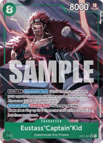 Eustass"Captain"Kid (OP01-051) (Alternate Art) OP01-051 Premium Booster -The Best- Card