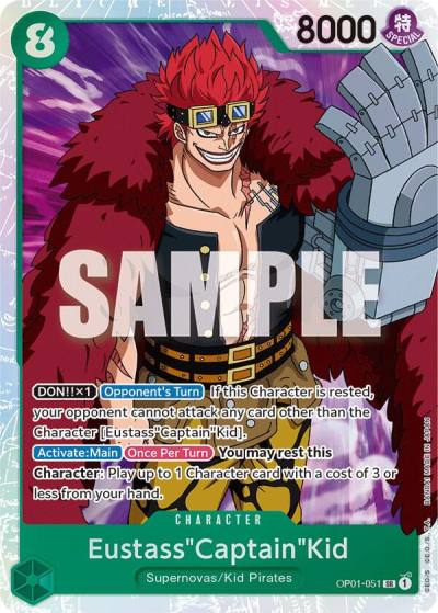 Eustass"Captain"Kid OP01-051 Romance Dawn Card