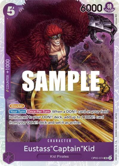 Eustass"Captain"Kid OP05-074 Awakening of the New Era Card