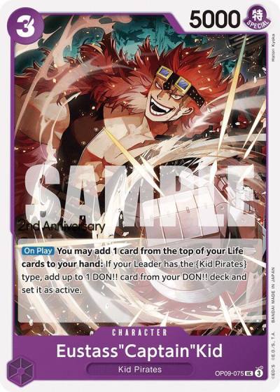 Eustass"Captain"Kid OP09-075 Emperors in the New World: 2nd Anniversary Tournament Cards Card