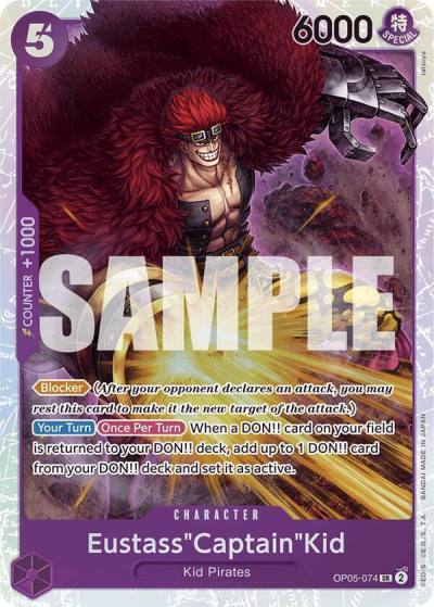 Eustass"Captain"Kid (Reprint) OP05-074 Premium Booster -The Best- Card