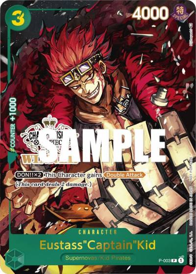 Eustass"Captain"Kid (Store Championship Vol. 2 Winner) P-003 One Piece Promotion Cards Card