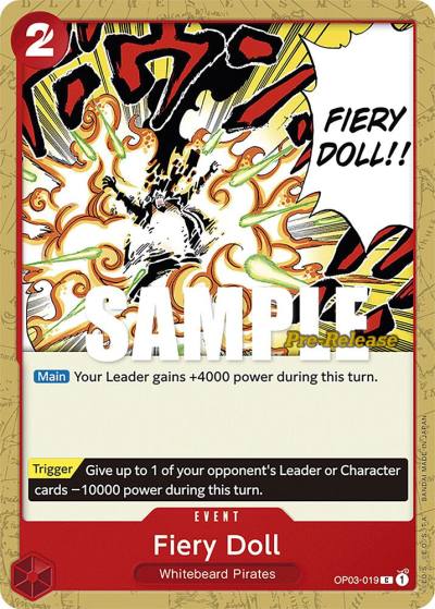 Fiery Doll OP03-019 Pillars of Strength Pre-Release Cards Card