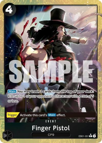 Finger Pistol (Alternate Art) EB01-051 Premium Booster -The Best- Vol. 2 Card