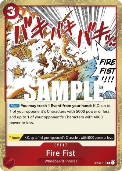 Fire Fist OP03-018 Pillars of Strength Card