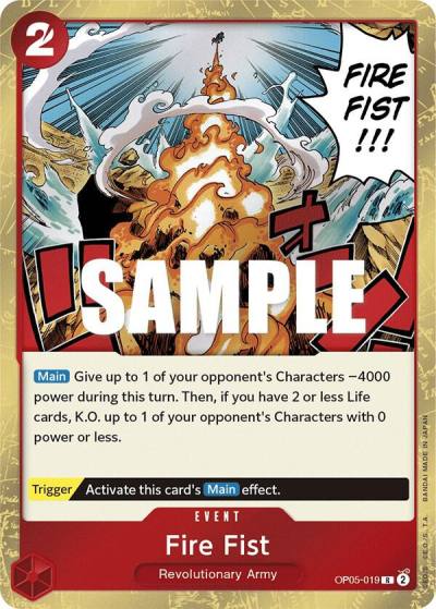 Fire Fist OP05-019 Awakening of the New Era Card
