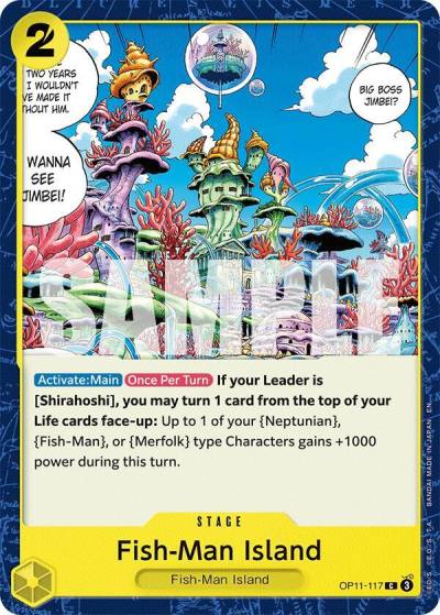 Fish-Man Island OP11-117 A Fist of Divine Speed Card