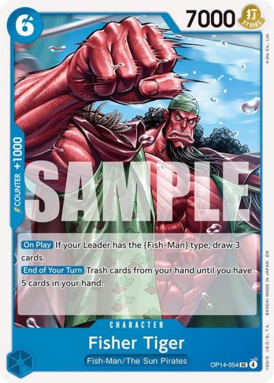 Fisher Tiger OP14-054 The Azure Sea's Seven Card
