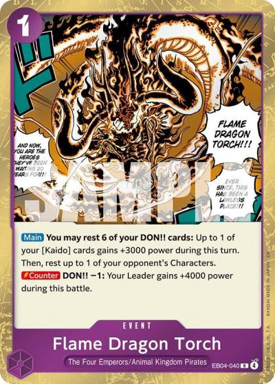 Flame Dragon Torch EB04-040 The Azure Sea's Seven Card