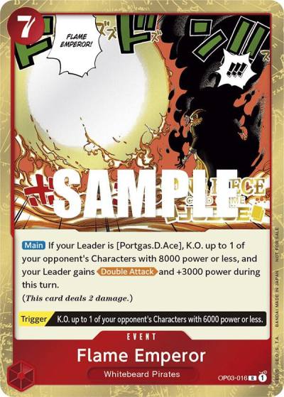 Flame Emperor (Judge Pack Vol. 2) OP03-016 One Piece Promotion Cards Card
