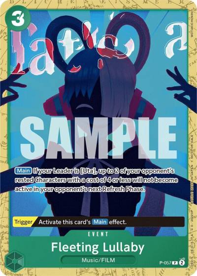 Fleeting Lullaby (Starter Deck 11: Uta Deck Battle) P-057 One Piece Promotion Cards Card