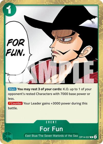 For Fun OP14-037 The Azure Sea's Seven Card