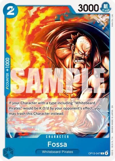 Fossa OP13-047 Carrying On His Will Card