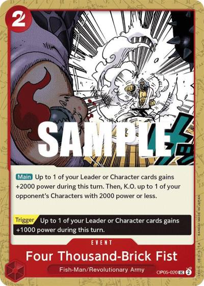 Four Thousand-Brick Fist OP05-020 Awakening of the New Era Card