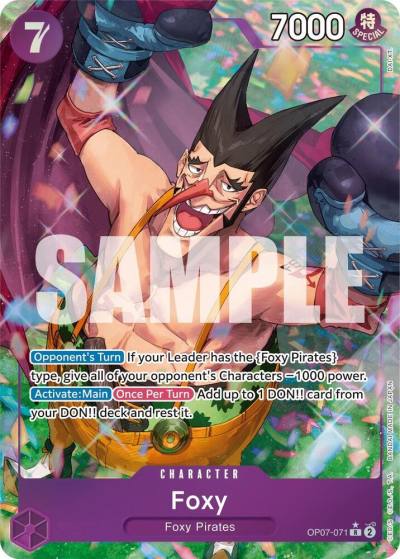 Foxy (071) (Parallel) OP07-071 500 Years in the Future Card