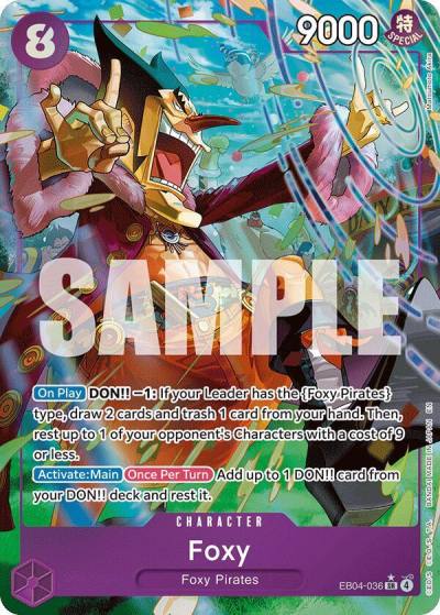 Foxy (Alternate Art) EB04-036 The Azure Sea's Seven Card