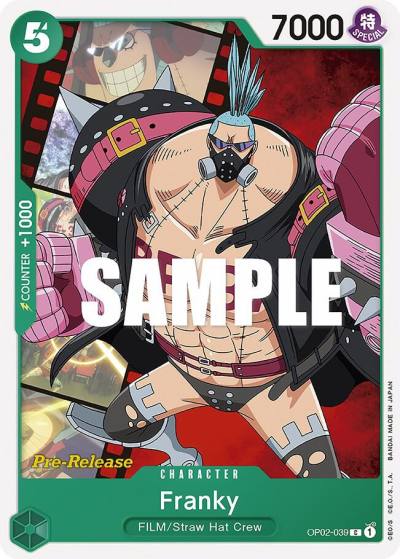 Franky OP02-039 Paramount War Pre-Release Cards Card
