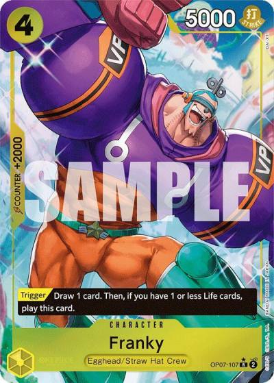 Franky (Parallel) OP07-107 500 Years in the Future Card