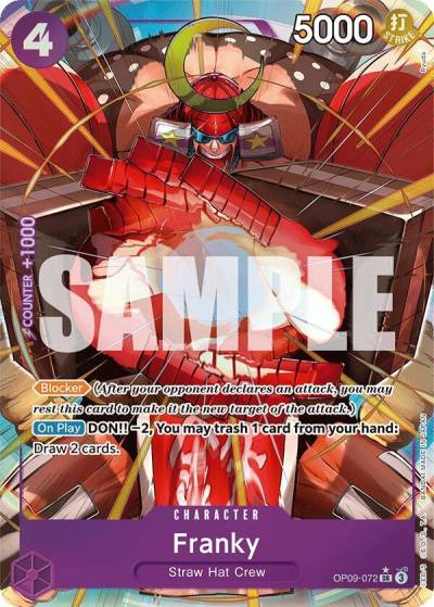 Franky (Parallel) OP09-072 Emperors in the New World Card