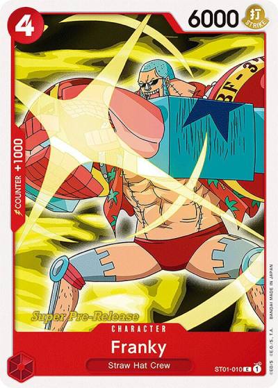 Franky ST01-010 Super Pre-Release Starter Deck 1: Straw Hat Crew Card