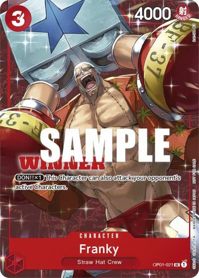 Franky (Tournament Pack Vol. 2) [Winner] OP01-021 One Piece Promotion Cards Card