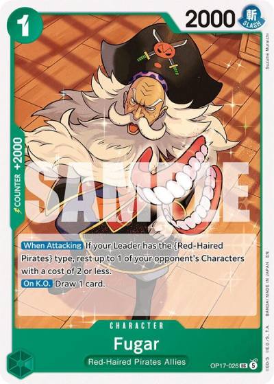 Fugar OP17-026 The World's Strongest Warriors Card