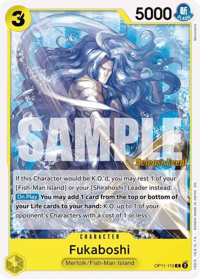 Fukaboshi OP11-110 A Fist of Divine Speed Release Event Cards Card