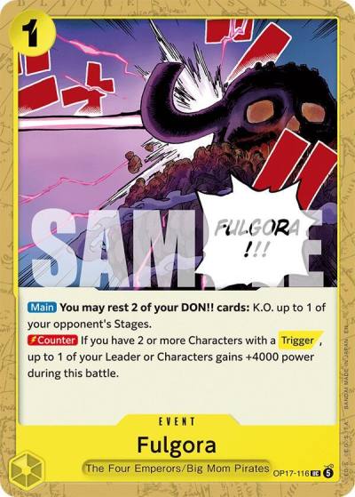 Fulgora OP17-116 The World's Strongest Warriors Card