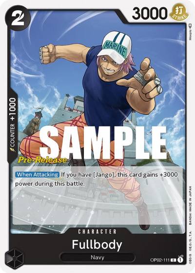 Fullbody OP02-111 Paramount War Pre-Release Cards Card