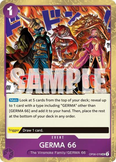 GERMA 66 (Pirate Foil) OP06-078 Premium Booster -The Best- Vol. 2 Card