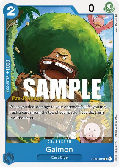 Gaimon OP03-043 Pillars of Strength Pre-Release Cards Card