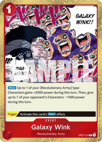Galaxy Wink OP07-016 500 Years in the Future Card