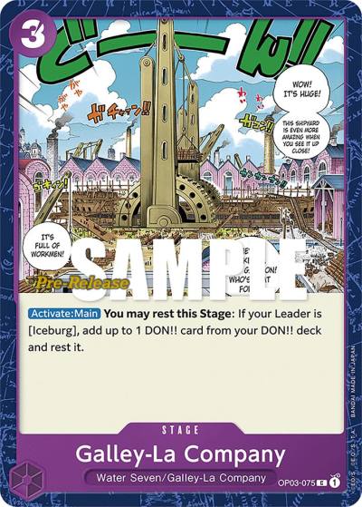 Galley-La Company OP03-075 Pillars of Strength Pre-Release Cards Card
