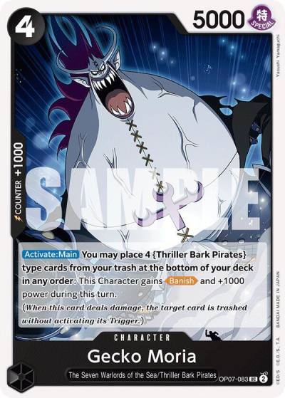 Gecko Moria (083) OP07-083 500 Years in the Future Card