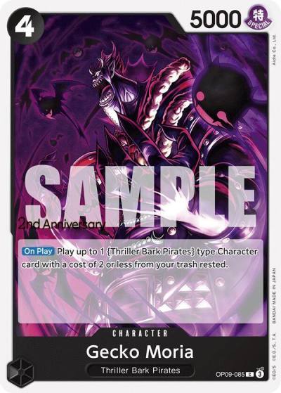 Gecko Moria OP09-085 Emperors in the New World: 2nd Anniversary Tournament Cards Card