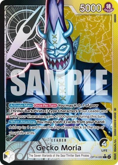Gecko Moria - OP14-080 (Alternate Art) OP14-080 The Azure Sea's Seven Card