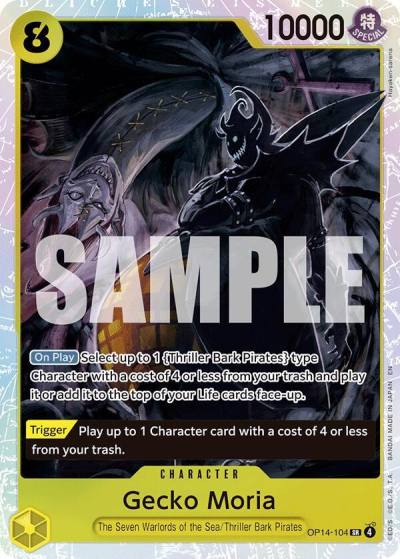 Gecko Moria - OP14-104 OP14-104 The Azure Sea's Seven Card