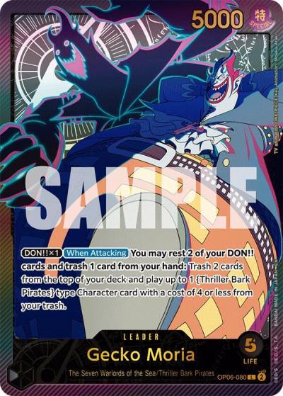 Gecko Moria (SP) OP06-080 Extra Booster: Anime 25th Collection Card