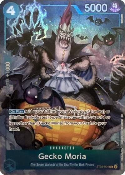 Gecko Moria (Seven Warlords of the Sea Binder Set) ST03-004 One Piece Promotion Cards Card