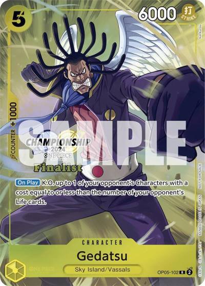 Gedatsu (Championship 2024 Finalist Card Set) OP05-102 One Piece Promotion Cards Card