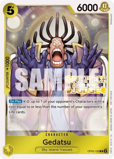 Gedatsu (Judge Pack Vol. 3) OP05-102 One Piece Promotion Cards Card