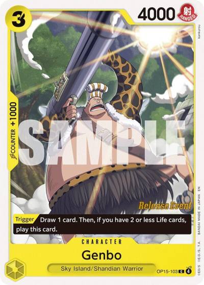 Genbo OP15-103 Adventure on Kami's Island Release Event Cards Card