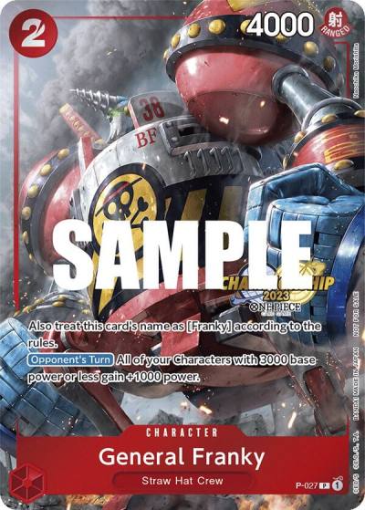 General Franky (CS 2023 Event Pack) P-027 One Piece Promotion Cards Card