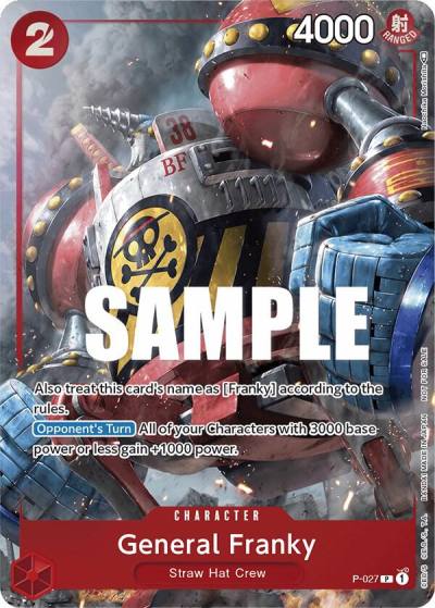 General Franky (Event Pack Vol. 2) P-027 One Piece Promotion Cards Card