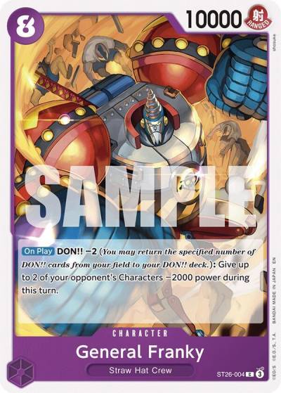 General Franky ST26-004 Starter Deck 26: PURPLE/BLACK Monkey.D.Luffy Card