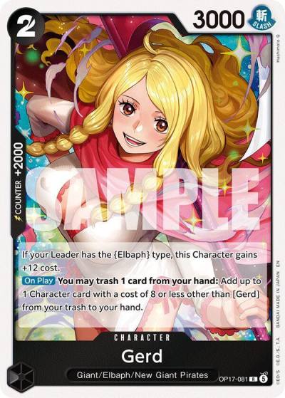 Gerd OP17-081 The World's Strongest Warriors Card