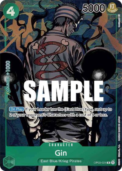 Gin (Alternate Art) OP03-024 Pillars of Strength Card
